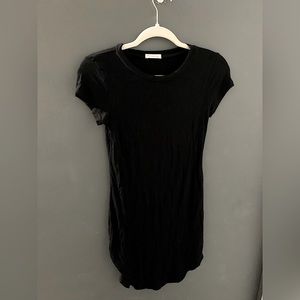 Occasion Black Crewneck T-Shirt Dress Small